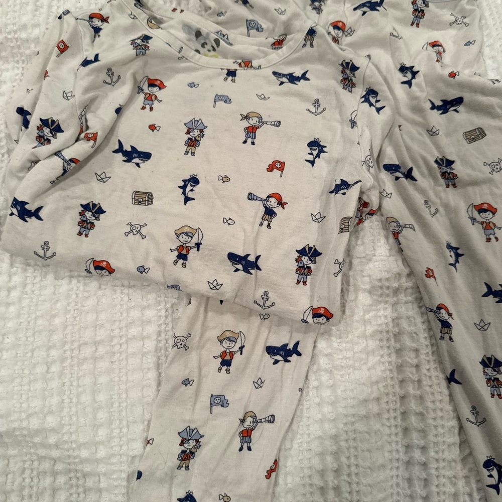 Bellabu Bear Bamboo Kids Pirate Themed Pajama Set